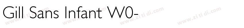 Gill Sans Infant W0字体转换